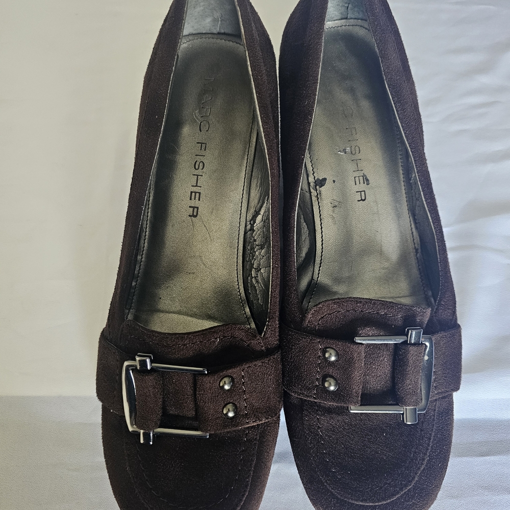 Brown Suede Women's Loafers by Eileen Fisher - Picture 14 of 15